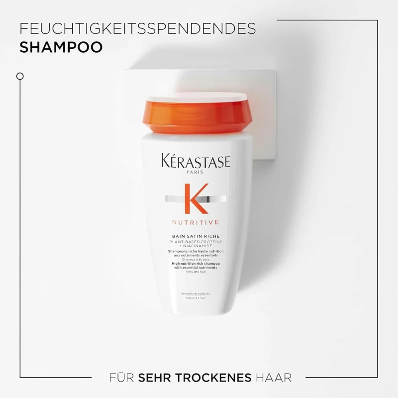 Kérastase Nutritive Bain Satin Riche sampon hranitor pentru par foarte uscat si deteriorat 250 ml